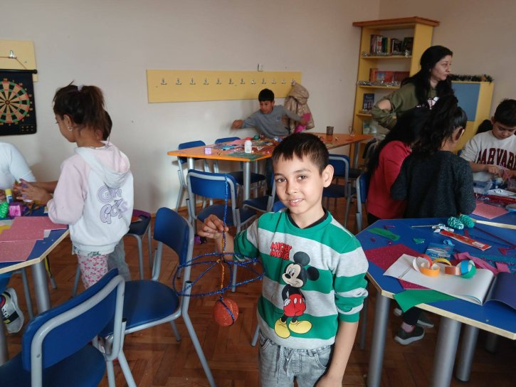 Коледна работилница с ученици и родители