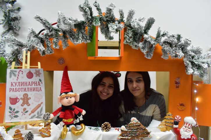 Коледна украса в ОбУ „Св. св. Кирил и Методий“, гр. Димитровград