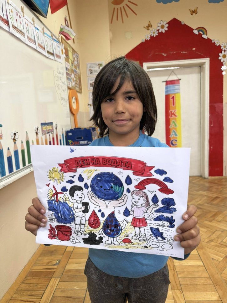 Ученици от ЦДО 1–2 клас отбелязаха Световния ден на водата.