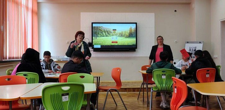 Шестокласници с открит урок, посветен на 150-годишнината от Априлското въстание и Тодор Каблешков.