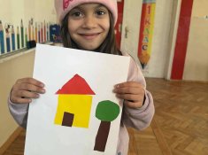 Апликации с геометрични фигури в група ЦДО – 1. и 2. класа