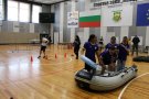 Достойно представяне на ученици от 7. клас в състезанието „Млад спасител“.
