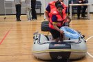 Достойно представяне на ученици от 7. клас в състезанието „Млад спасител“.