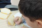 Първокласници изработиха лапбук за светите братя Кирил и Методий.