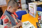 Творческо ателие в библиотеката с ученици от НП „Заедно в изкуствата и в спорта“.