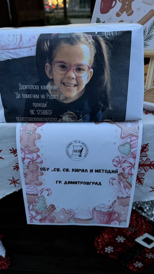 Благотворителен коледен базар за каузата: 