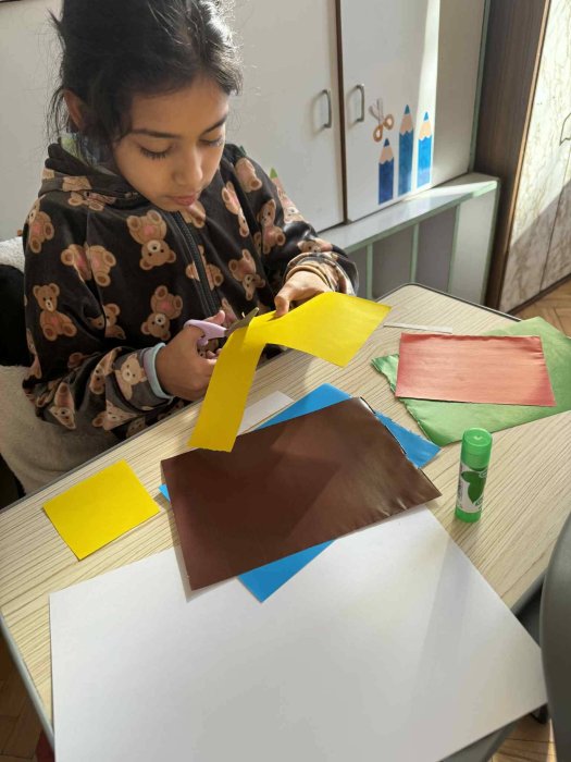 Апликации с геометрични фигури в група ЦДО – 1. и 2. класа