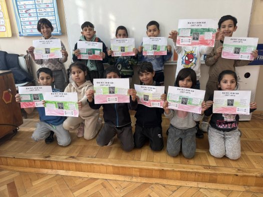 Проекти на учениците от ЦДО 1. и 2. клас за живота и делото на Васил Левски.