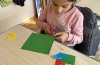 Апликации с геометрични фигури в група ЦДО – 1. и 2. класа